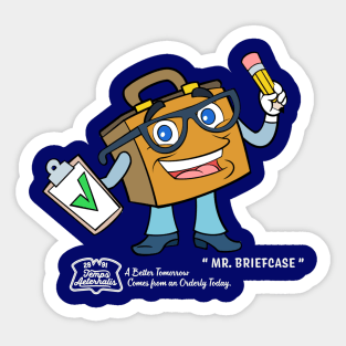 Mr. Briefcase Analyst Temps Aeternalis Sticker